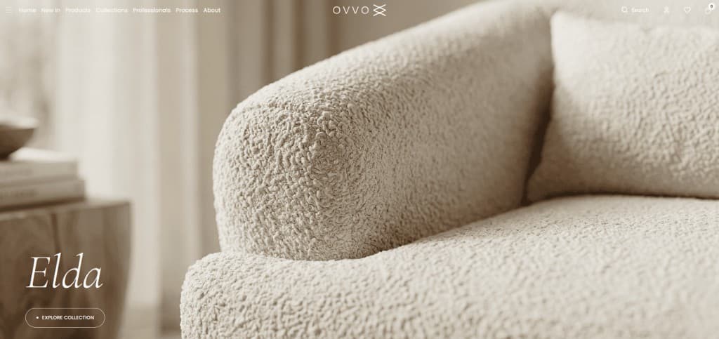 OVVO Home Website Vorschau